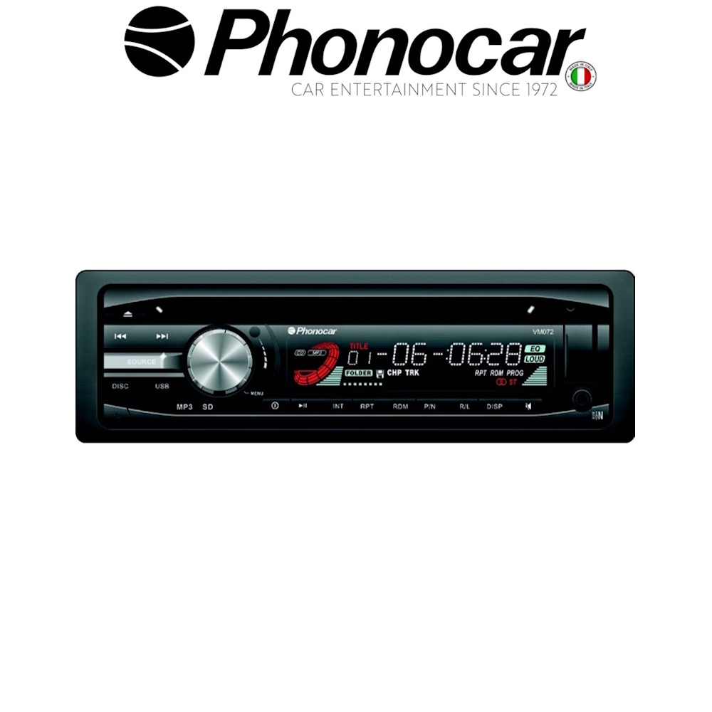Ράδιο PHONOCAR VM 072 Με USB / Bluetooth / DVD