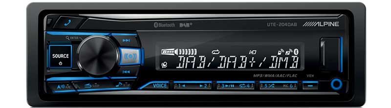 Ράδιο USB / BLUETOOTH Alpine UTE-204DAB (Χωρίς CD)