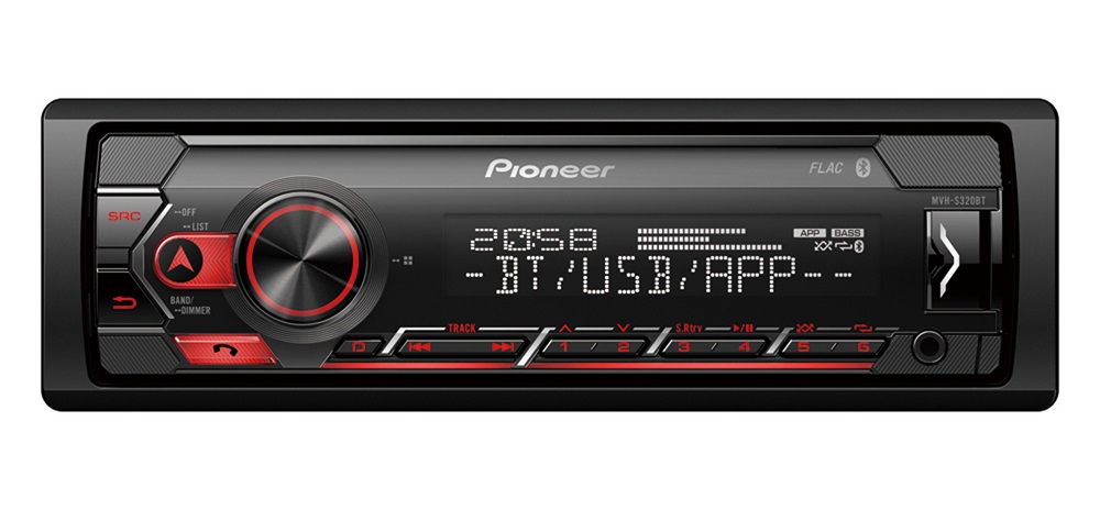 ΡάδιοUSB / Bluetooth PIONEER MVH-S320BT (Κόκκινο/Android/Pioneer Smart Sync)