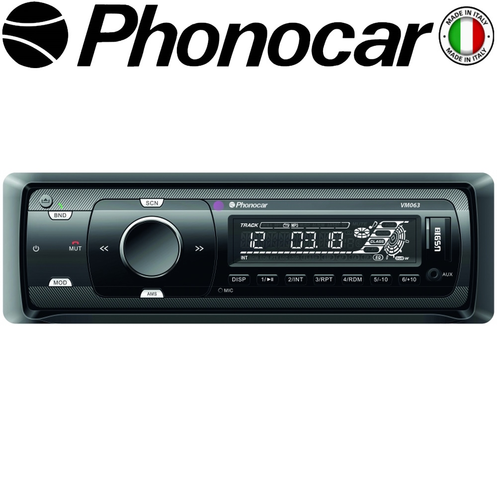 ΡάδιοUSB/SD/mp3 PHONOCAR Με BLUETOOTH (VM063)