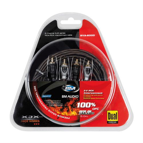 Καλώδιο Ήχου RCA BM AUDIO 2-Channel XJX Series 5m (RYA-6000)