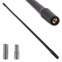 Amio - ΚΕΡΑΙΑ ΟΡΟΦΗΣ ANTM12 33cm ΜΕ 2 ΑΝΤΑΠΤΟΡΕΣ 5-6mm ΜΑΥΡΗ - 1 ΤΕΜ. (04162/AM)