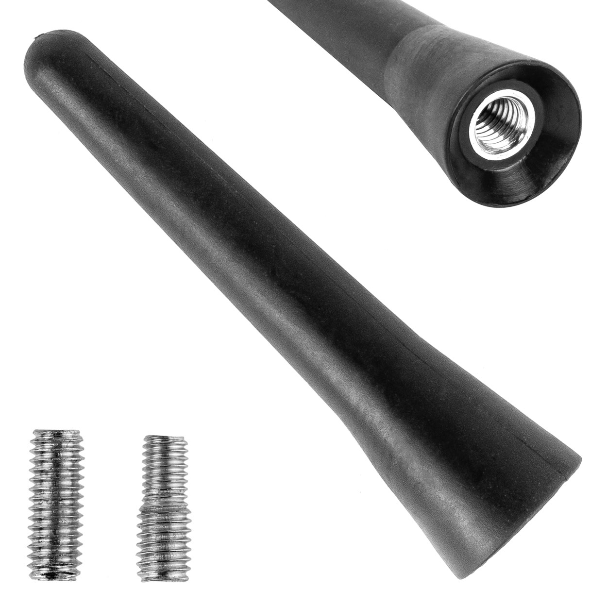 Κεραία Οροφής AMiO ANTM13 6.5cm Με 2 Αντάπτορες 5mm 6mm (Μαύρο)