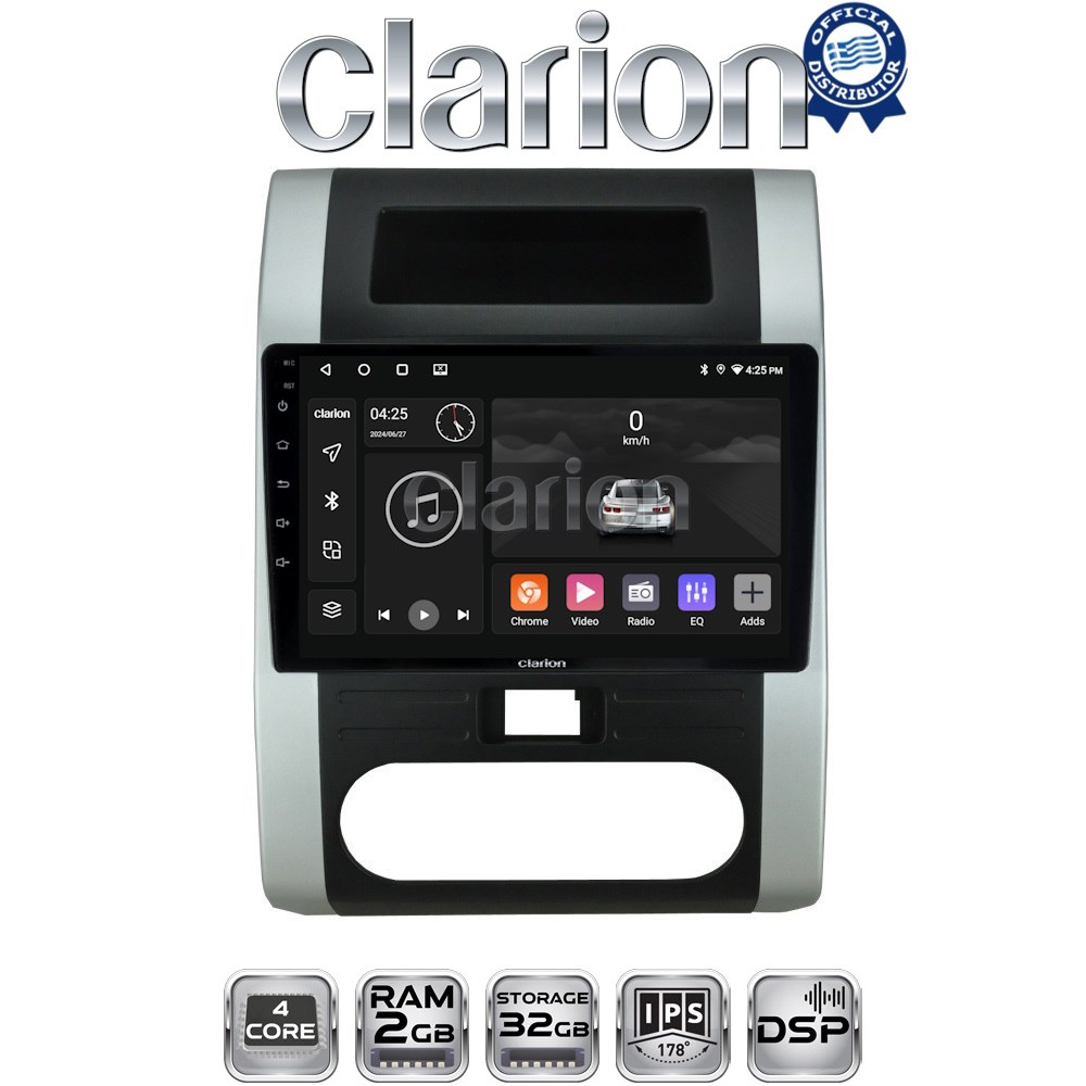 CLARION GL31002 Οθόνη OEM Multimedia Αυτοκινήτου για NISSAN X-TRAIL 2007 > 2013 (CarPlay/AndroidAuto/BT/GPS/WIFI/GPRS)
