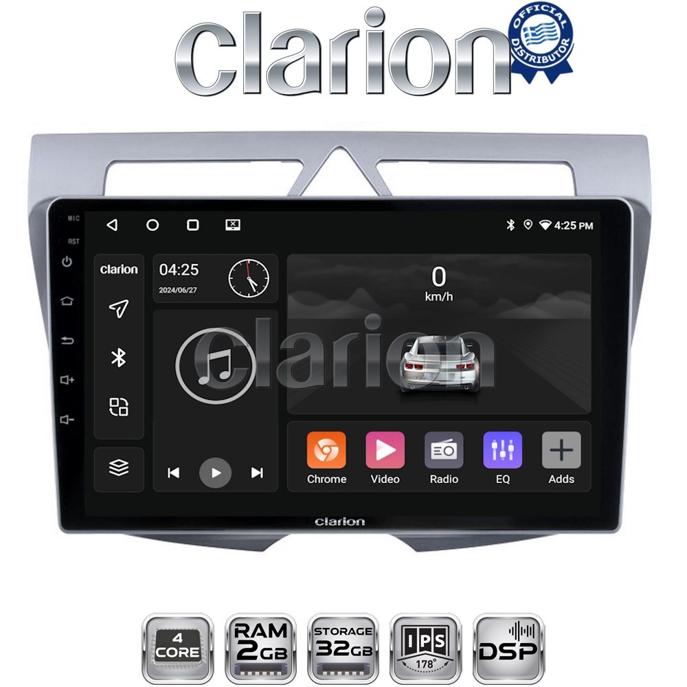 CLARION GL31011 Οθόνη OEM Multimedia Αυτοκινήτου για Kia Picanto 2008-2011(CarPlay/AndroidAuto/BT/GPS/WIFI/GPRS)
