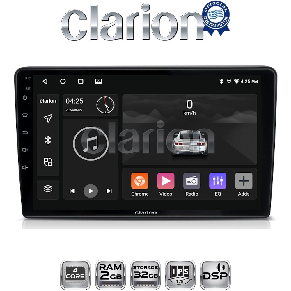 CLARION GL31019 Οθόνη OEM Multimedia Αυτοκινήτου για Opel AstraH, CorsaD, Suzuki Ignis (CarPlay/AndroidAuto/BT/GPS/WIFI/GPRS)