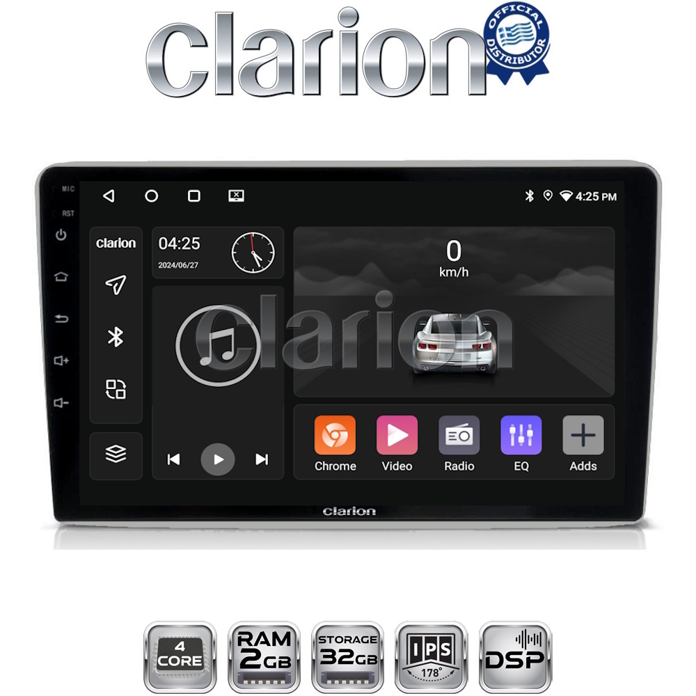 CLARION GL31019S Οθόνη OEM Multimedia Αυτοκινήτου για OPEL (CarPlay/AndroidAuto/BT/GPS/WIFI/GPRS)