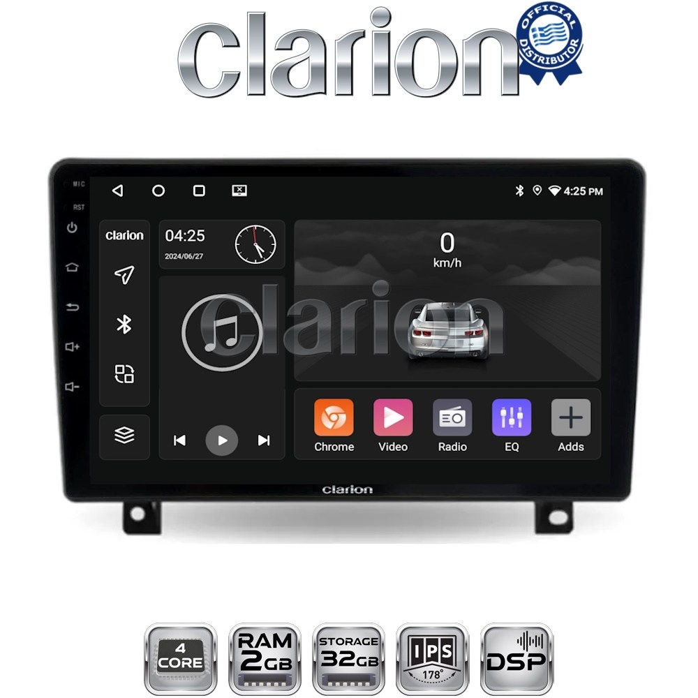 CLARION GL31019UP Οθόνη OEM Multimedia Αυτοκινήτου για OPEL Astra H (CarPlay/AndroidAuto/BT/GPS/WIFI/GPRS)