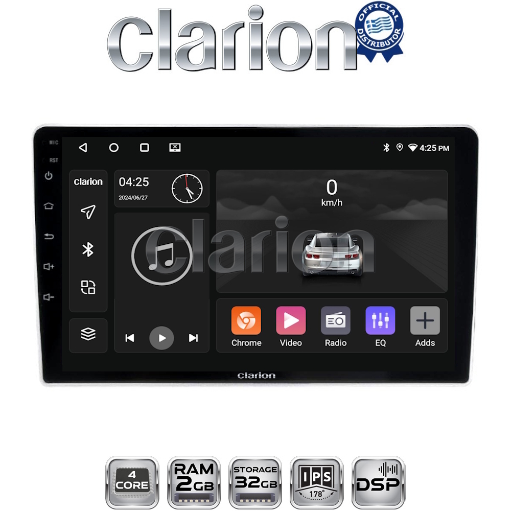 CLARION GL31023SA Οθόνη OEM Multimedia Αυτοκινήτου για Kia Sportage 2004 > 2010 (CarPlay/AndroidAuto/BT/GPS/WIFI/GPRS)