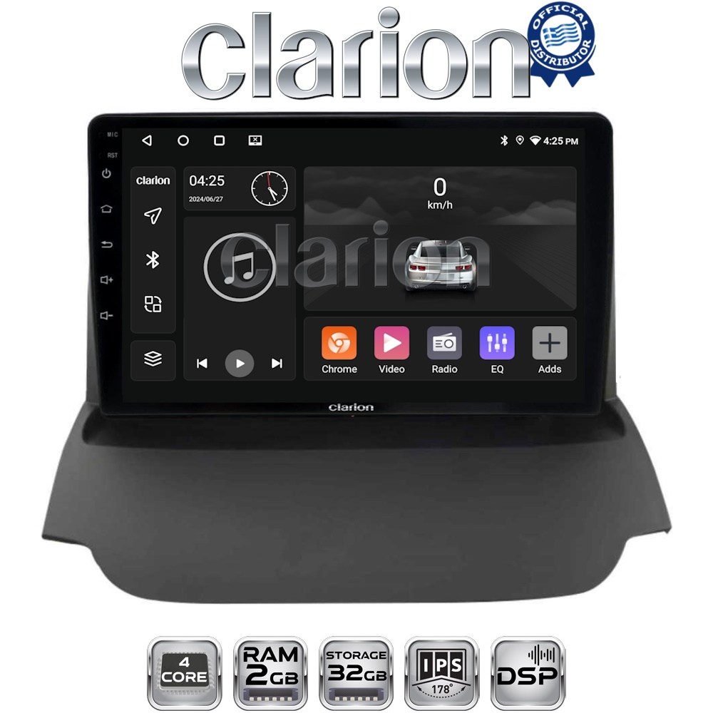 CLARION GL31039 Οθόνη OEM Multimedia Αυτοκινήτου για FORD ECOSPORT 2012>2017  (CarPlay/AndroidAuto/BT/GPS/WIFI/GPRS)