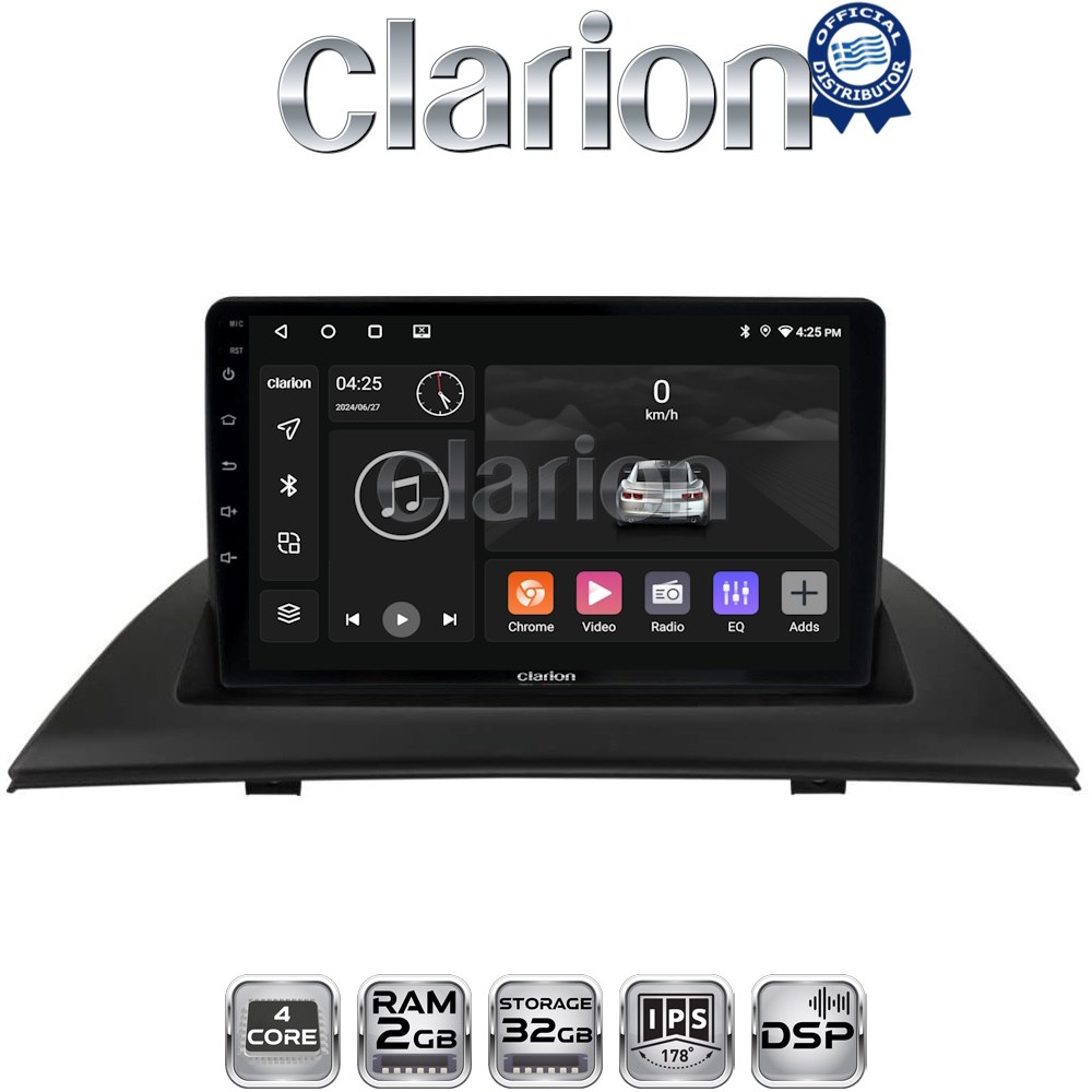 CLARION GL31103 Οθόνη OEM Multimedia Αυτοκινήτου για BMW X3 2003 > 2010 (CarPlay/AndroidAuto/BT/GPS/WIFI/GPRS)