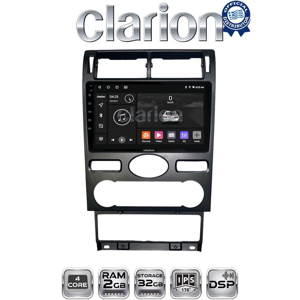 CLARION GL31104 Οθόνη OEM Multimedia Αυτοκινήτου για Ford Mondeo 2003 > 2006 (CarPlay/AndroidAuto/BT/GPS/WIFI/GPRS)
