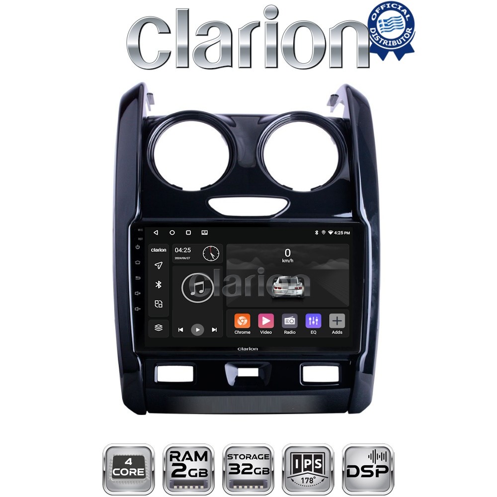 CLARION GL31158 Οθόνη OEM Multimedia Αυτοκινήτου για DACIA DUSTER 2013>2019 (CarPlay/AndroidAuto/BT/GPS/WIFI/GPRS)
