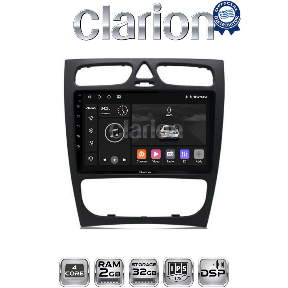 CLARION GL31171 Οθόνη OEM Multimedia Αυτοκινήτου για MERCEDES C class (W203) - CLK (W208) (CarPlay/AndroidAuto/BT/GPS/WIFI/GPRS)