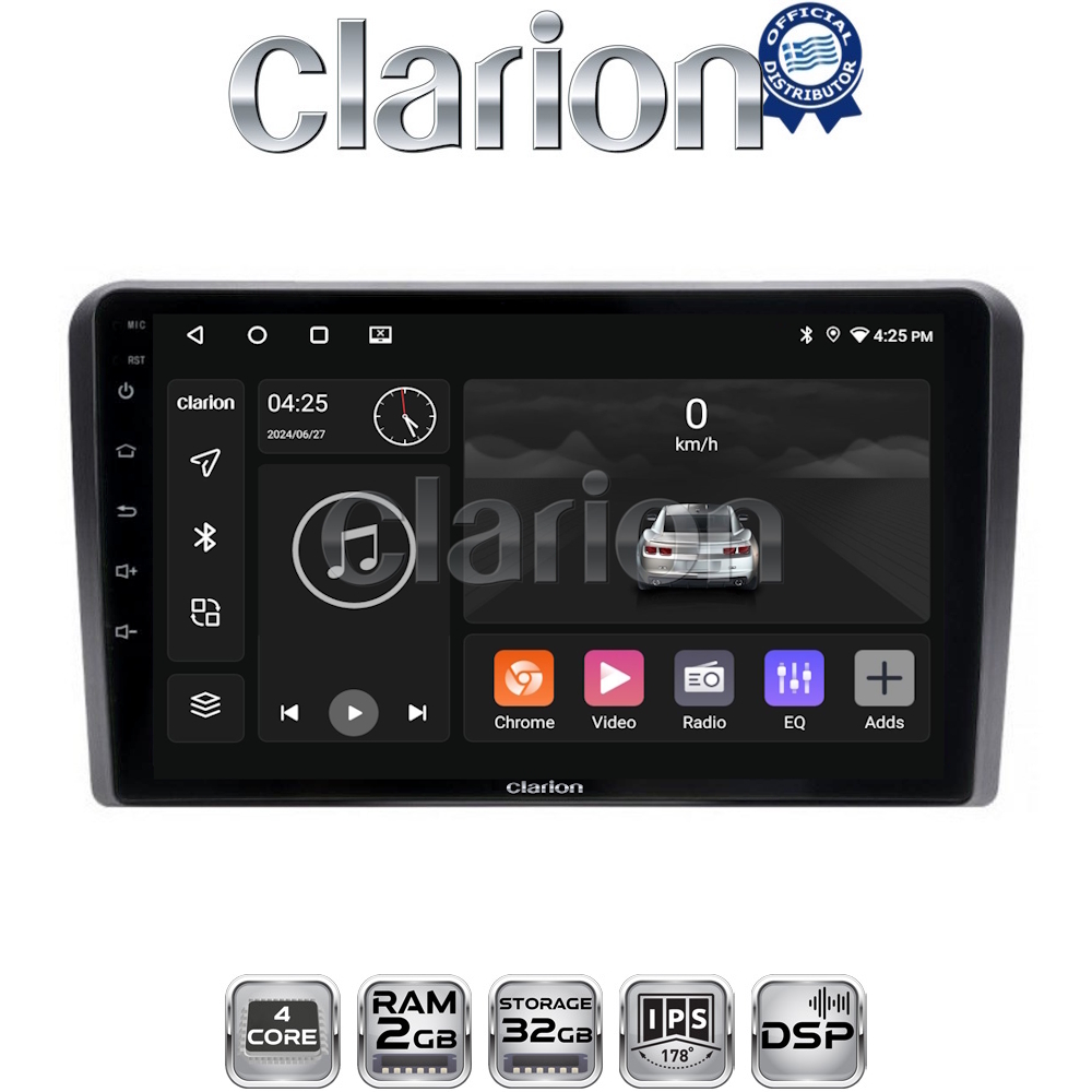 CLARION GL31190 Οθόνη OEM Multimedia Αυτοκινήτου για PEUGEOT 308 2013> (CarPlay/AndroidAuto/BT/GPS/WIFI/GPRS)