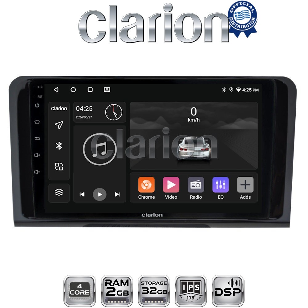 CLARION GL31213 Οθόνη OEM Multimedia Αυτοκινήτου για MERCEDES ML 2005>2011 (CarPlay/AndroidAuto/BT/GPS/WIFI/GPRS)