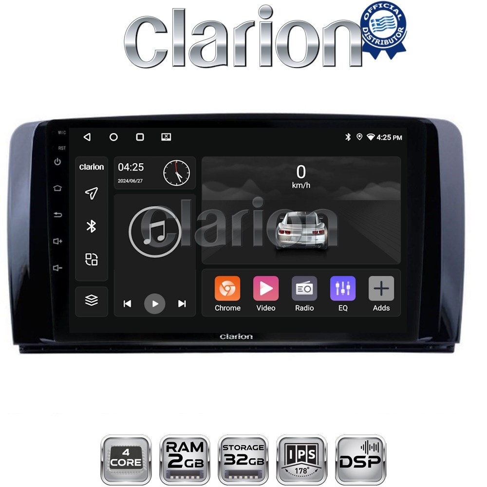 CLARION GL31215 Οθόνη OEM Multimedia Αυτοκινήτου για Benz R-class (W251) 2006>2014 (CarPlay/AndroidAuto/BT/GPS/WIFI/GPRS)