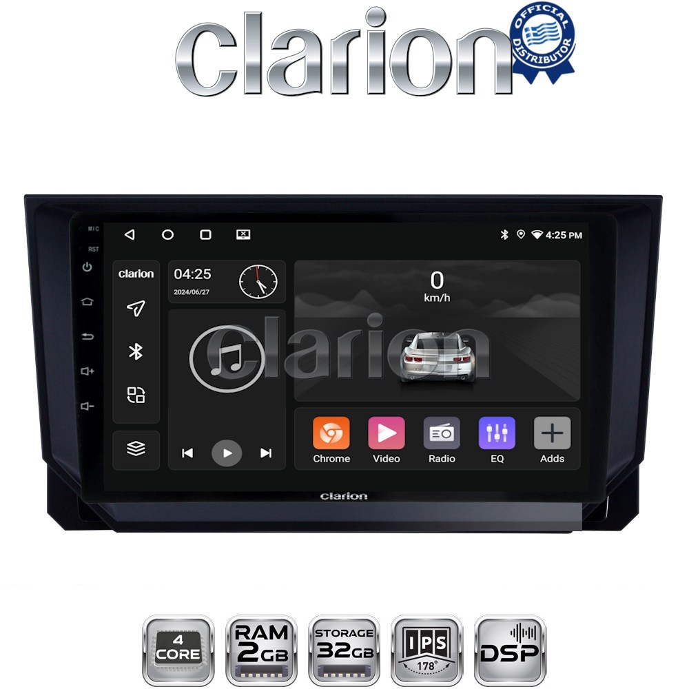 CLARION GL31222 Οθόνη OEM Multimedia Αυτοκινήτου για Seat Ibiza - Arona 2018> (CarPlay/AndroidAuto/BT/GPS/WIFI/GPRS)