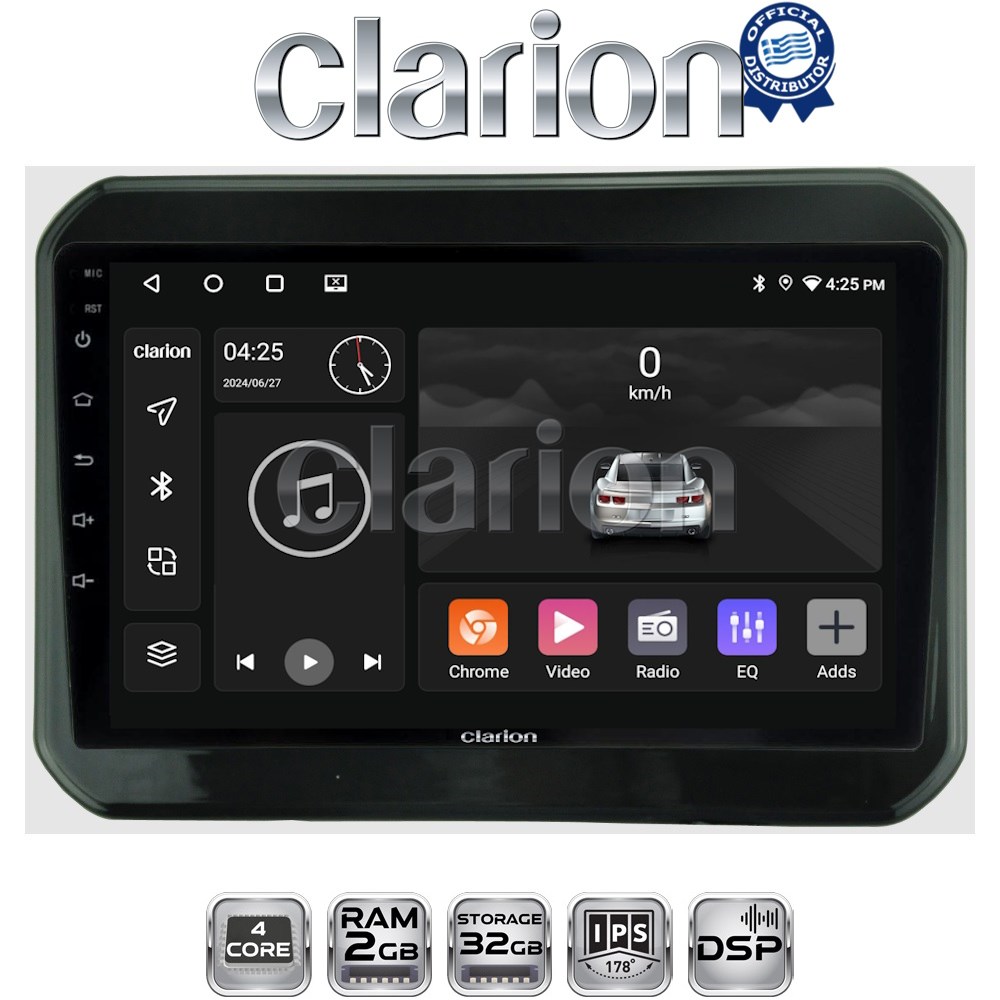 CLARION GL31232 Οθόνη OEM Multimedia Αυτοκινήτου για SUZUKI IGNIS 2016> (CarPlay/AndroidAuto/BT/GPS/WIFI/GPRS)