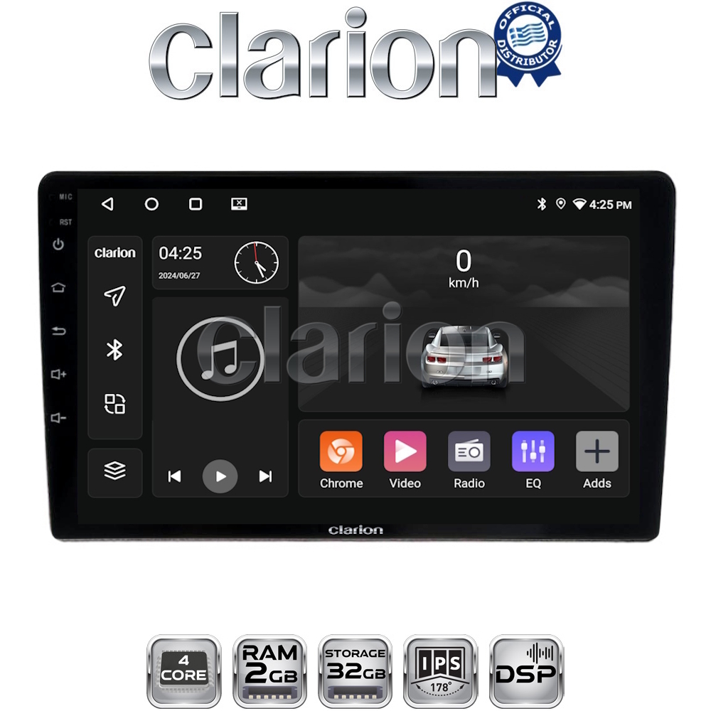 CLARION GL31237 Οθόνη OEM Multimedia Αυτοκινήτου για Ford Focus 1998 > 2004 (CarPlay/AndroidAuto/BT/GPS/WIFI/GPRS)