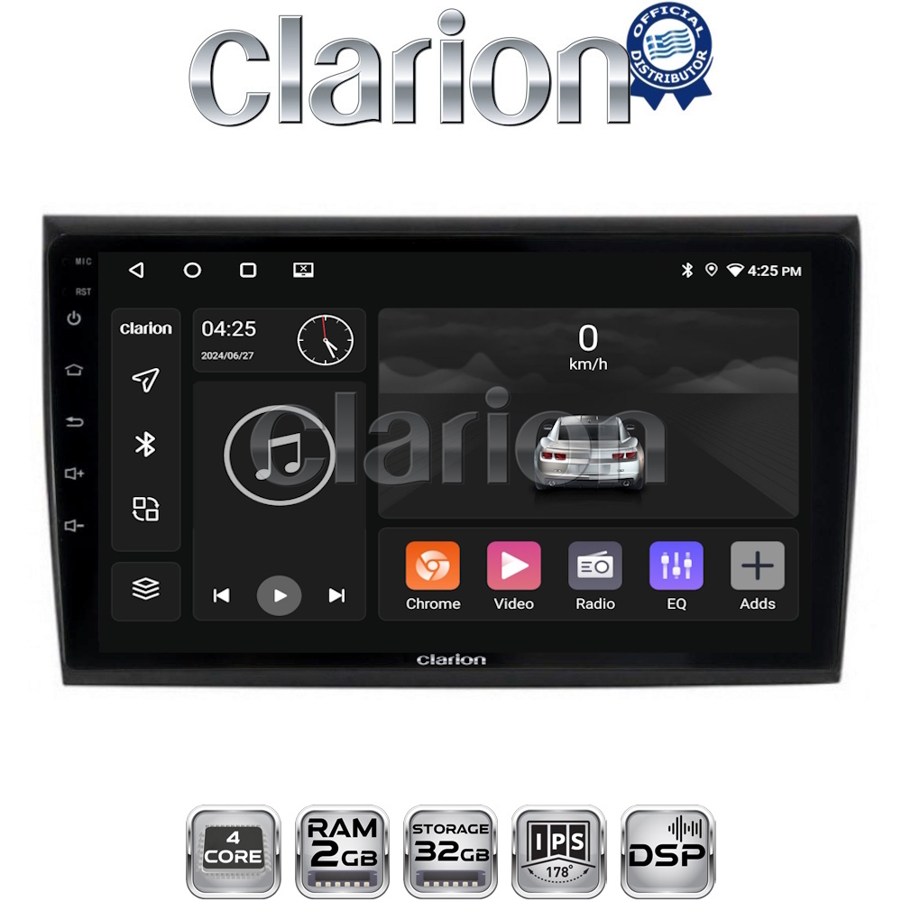 CLARION GL31250 Οθόνη OEM Multimedia Αυτοκινήτου για Fiat Bravo 2007> (CarPlay/AndroidAuto/BT/GPS/WIFI/GPRS)