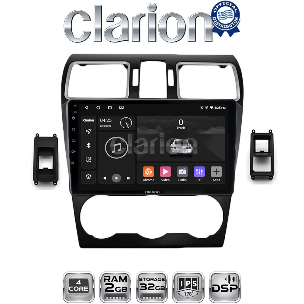 CLARION GL31262B Οθόνη OEM Multimedia Αυτοκινήτου για Subaru Impreza - Forester 2013 > (CarPlay/AndroidAuto/BT/GPS/WIFI/GPRS)