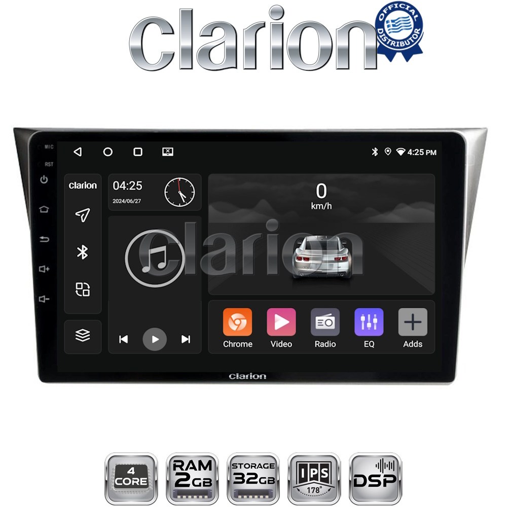 CLARION GL31271 Οθόνη OEM Multimedia Αυτοκινήτου για Subaru Impreza 2000 > 2007 (CarPlay/AndroidAuto/BT/GPS/WIFI/GPRS)
