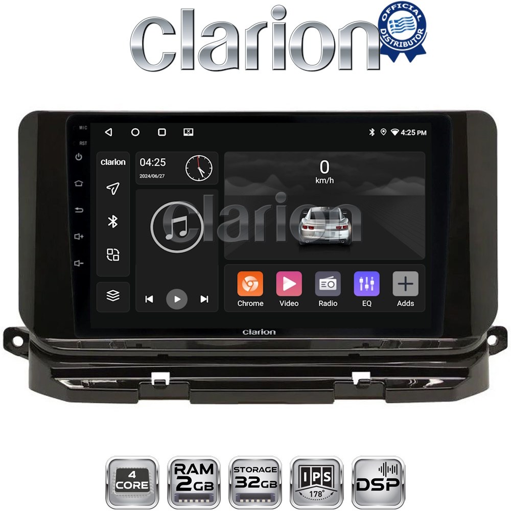 CLARION GL31280 Οθόνη OEM Multimedia Αυτοκινήτου για Skoda Octavia 2021> (CarPlay/AndroidAuto/BT/GPS/WIFI/GPRS)