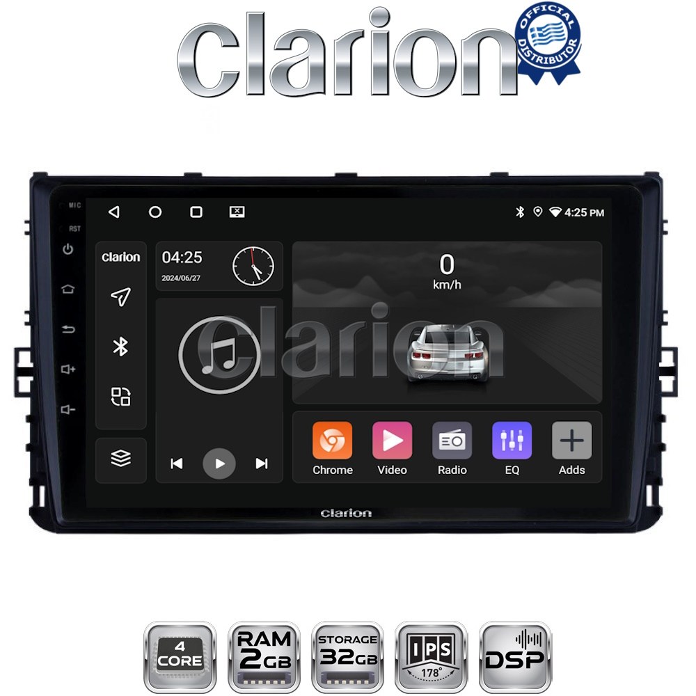 CLARION GL31284 Οθόνη OEM Multimedia Αυτοκινήτου για VW T-ROC & T-CROSS 2017>  (CarPlay/AndroidAuto/BT/GPS/WIFI/GPRS)