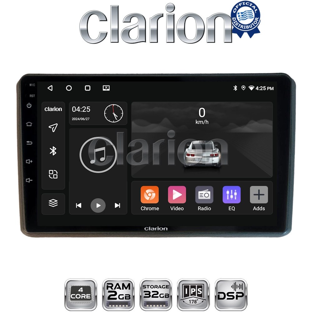 CLARION GL31312 Οθόνη OEM Multimedia Αυτοκινήτου για MITSUBISHI OUTLANDER 2001 > 2006 (CarPlay/AndroidAuto/BT/GPS/WIFI/GPRS)