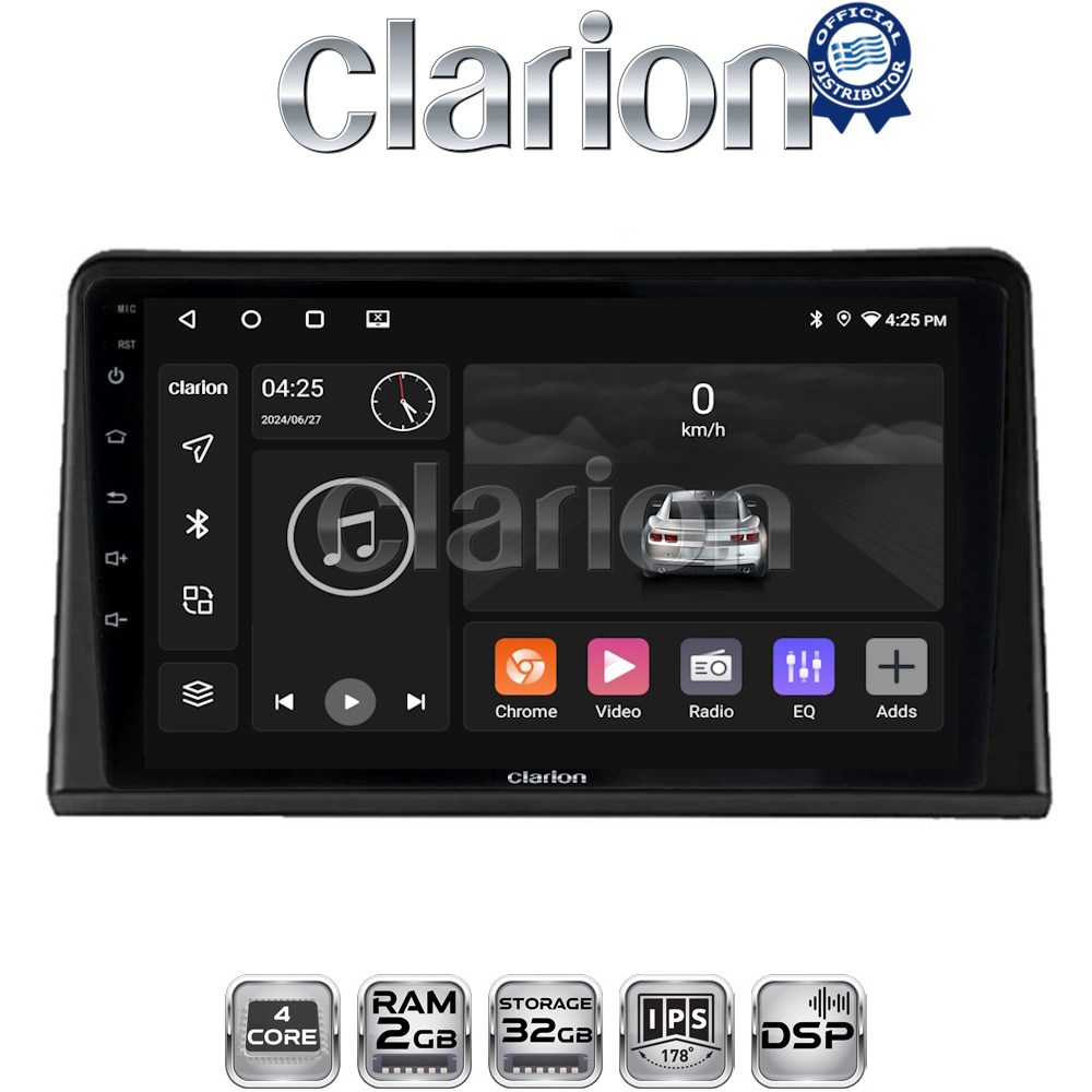 CLARION GL31326 Οθόνη OEM Multimedia Αυτοκινήτου για Renault Express 2023 > (CarPlay/AndroidAuto/BT/GPS/WIFI/GPRS)