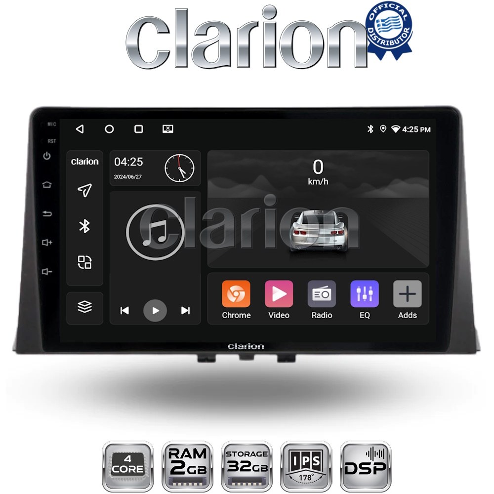CLARION GL31330 Οθόνη OEM Multimedia Αυτοκινήτου για CITROEN BERLINGO - PEUGEOT PARTNER 2019> (CarPlay/AndroidAuto/BT/GPS/WIFI/GPRS)