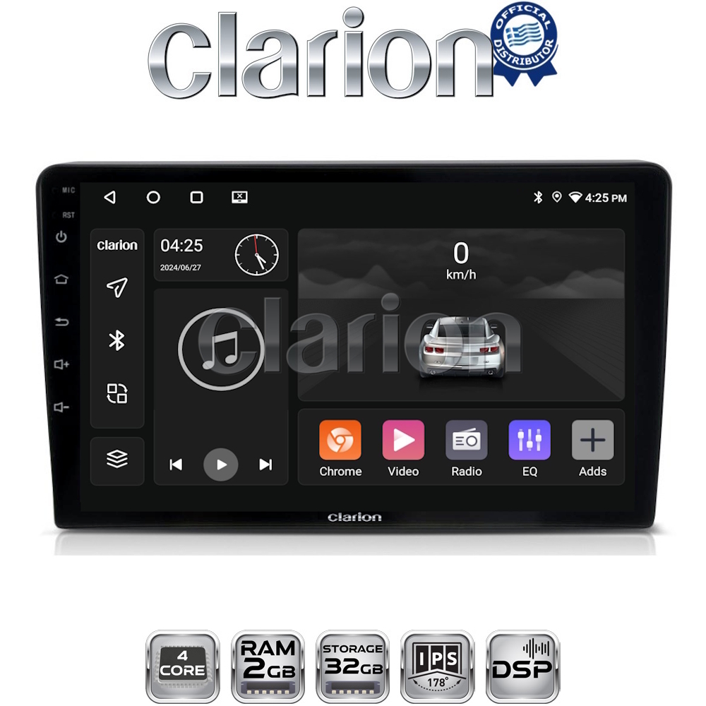 CLARION GL31331 Οθόνη OEM Multimedia Αυτοκινήτου για CITROEN BERLINGO - PEUGEOT PARTNER 2008>2018  (CarPlay/AndroidAuto/BT/GPS/WIFI/GPRS)