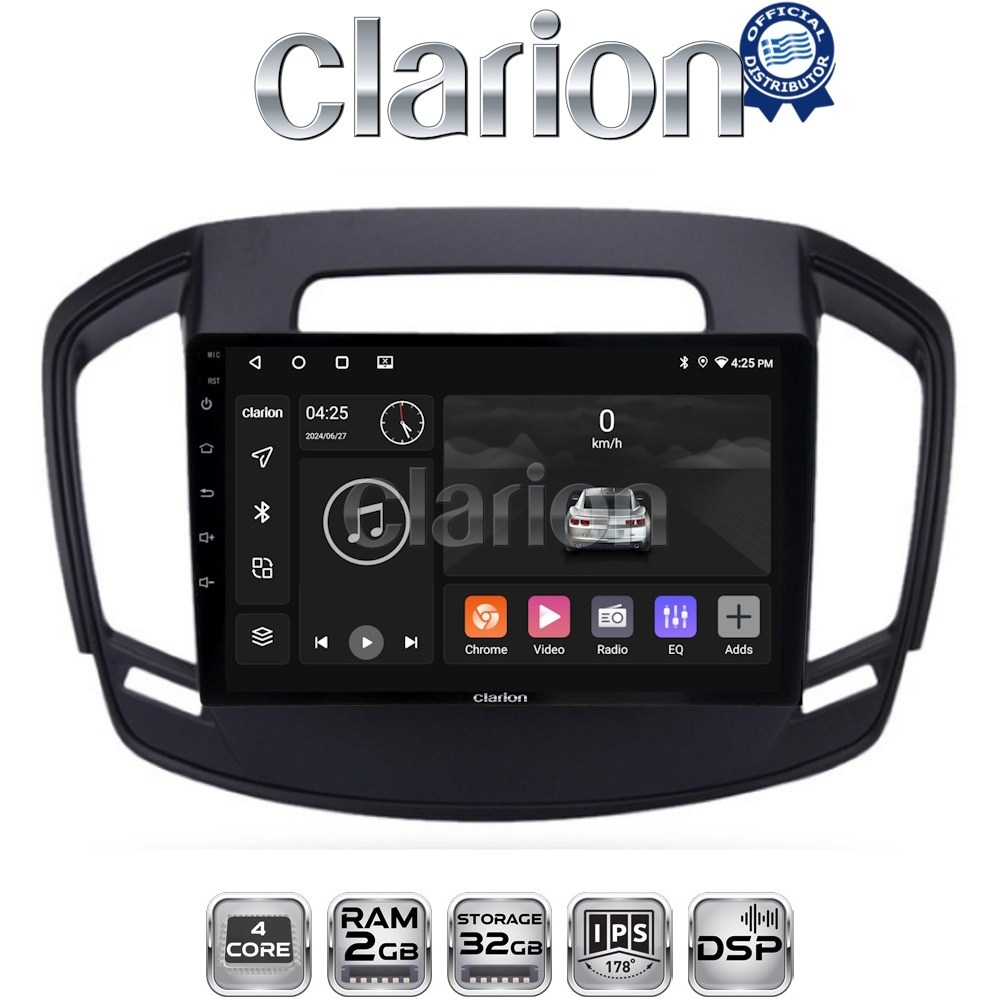 CLARION GL31338 Οθόνη OEM Multimedia Αυτοκινήτου για OPEL INSIGNIA  2014> (CarPlay/AndroidAuto/BT/GPS/WIFI/GPRS)