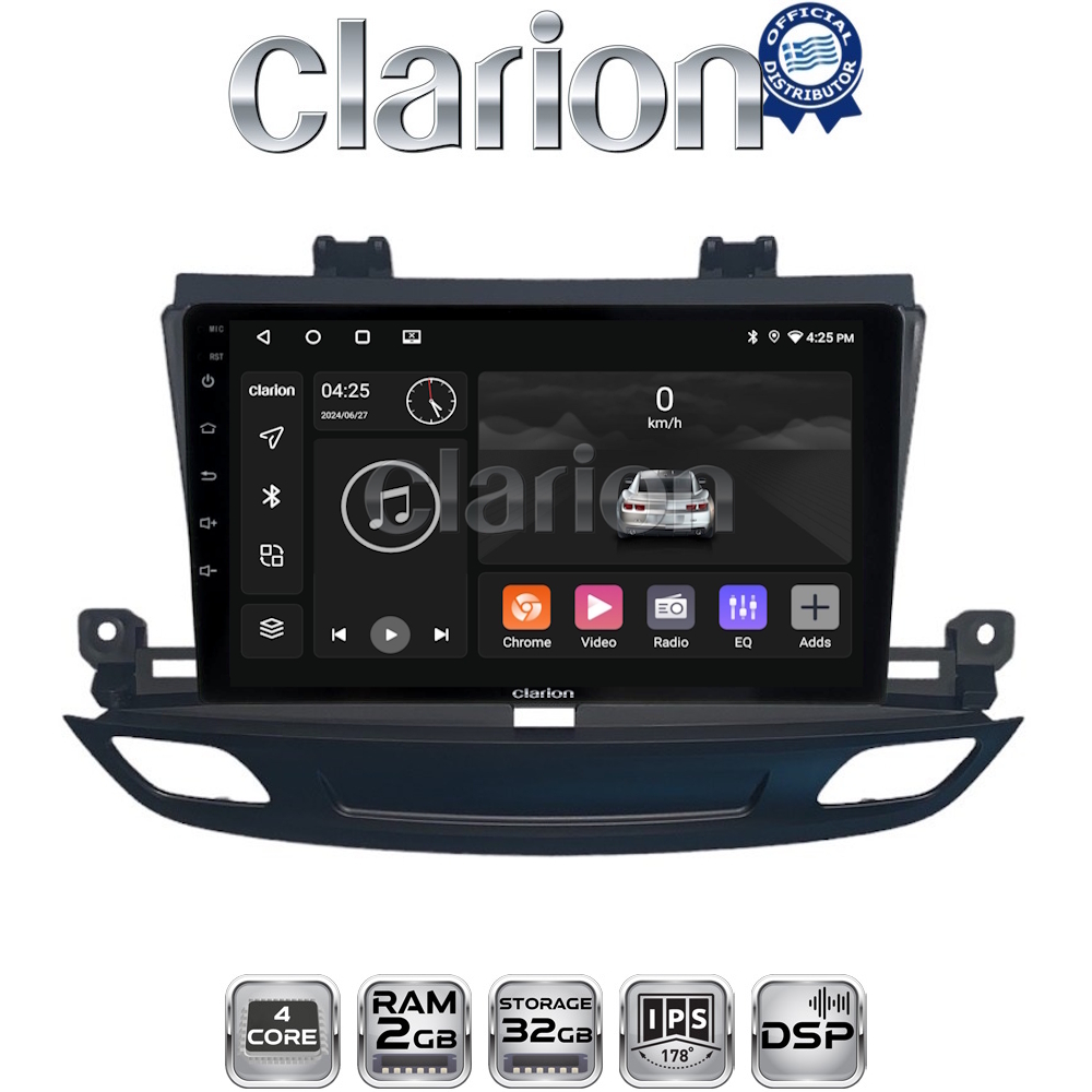CLARION GL31339 Οθόνη OEM Multimedia Αυτοκινήτου για Opel Insignia 2018 (CarPlay/AndroidAuto/BT/GPS/WIFI/GPRS)