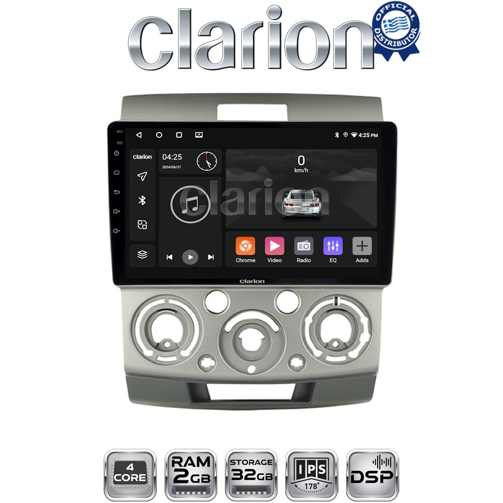 CLARION GL31360 Οθόνη OEM Multimedia Αυτοκινήτου για MAZDA BT 50  & FORD RANGER 2006>2011 (CarPlay/AndroidAuto/BT/GPS/WIFI/GPRS)