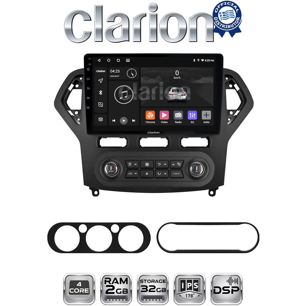 CLARION GL31367B Οθόνη OEM Multimedia Αυτοκινήτου για FORD MONDEO 2007 > 2010 (CarPlay/AndroidAuto/BT/GPS/WIFI/GPRS)