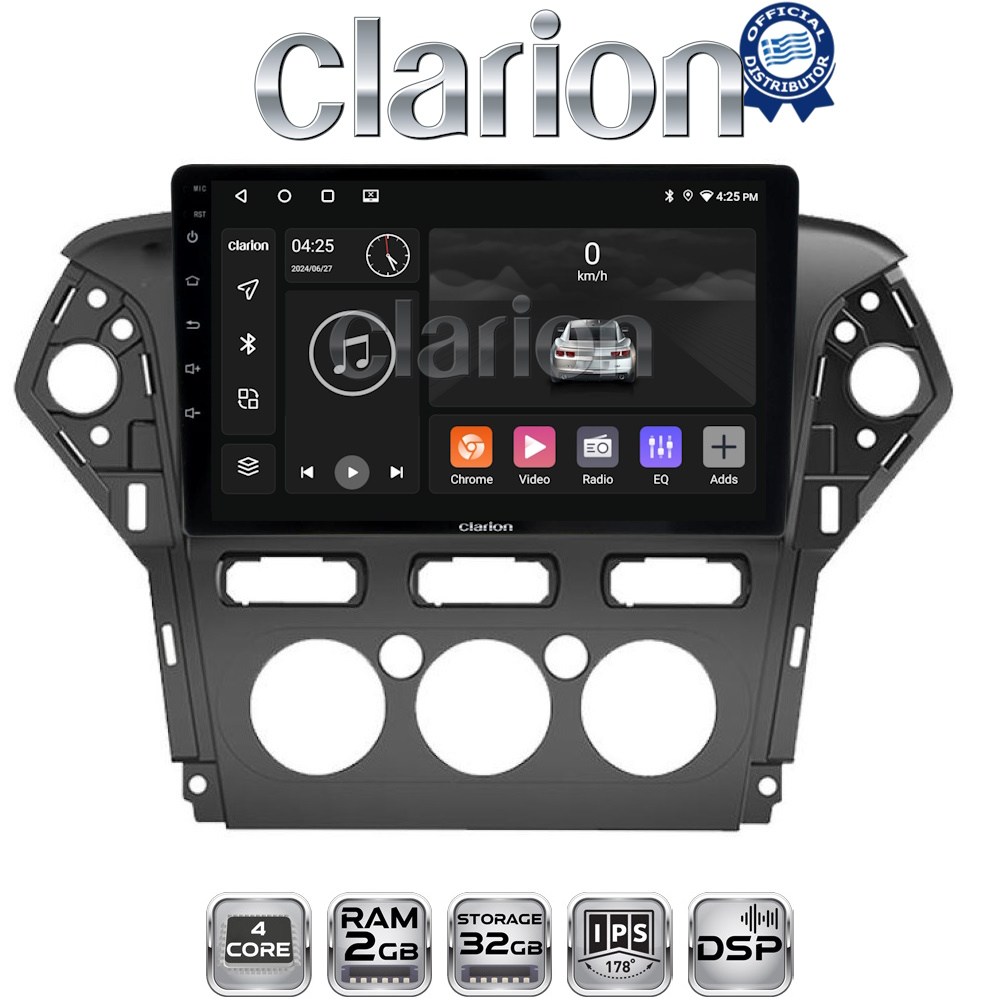 CLARION GL31368 Οθόνη OEM Multimedia Αυτοκινήτου για FORD MONDEO 2010 > 2013 (CarPlay/AndroidAuto/BT/GPS/WIFI/GPRS)