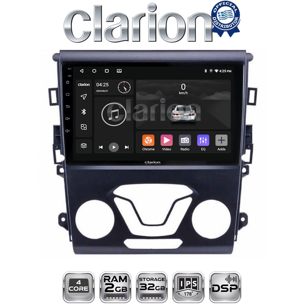 CLARION GL31369 Οθόνη OEM Multimedia Αυτοκινήτου για FORD MONDEO 2014> (CarPlay/AndroidAuto/BT/GPS/WIFI/GPRS)