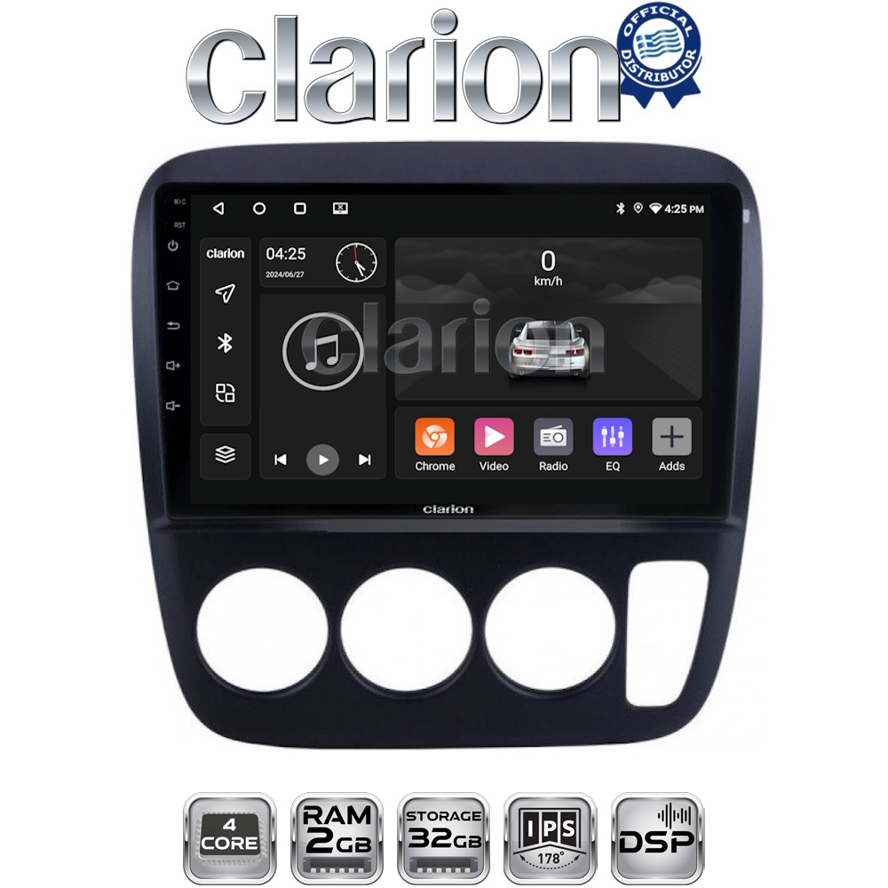 CLARION GL31376A Οθόνη OEM Multimedia Αυτοκινήτου για HONDA CRV  1996-2006 (CarPlay/AndroidAuto/BT/GPS/WIFI/GPRS)