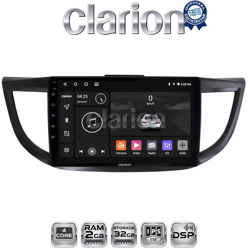 CLARION GL31378 Οθόνη OEM Multimedia Αυτοκινήτου για HONDA CRV 2013>2017 (CarPlay/AndroidAuto/BT/GPS/WIFI/GPRS)
