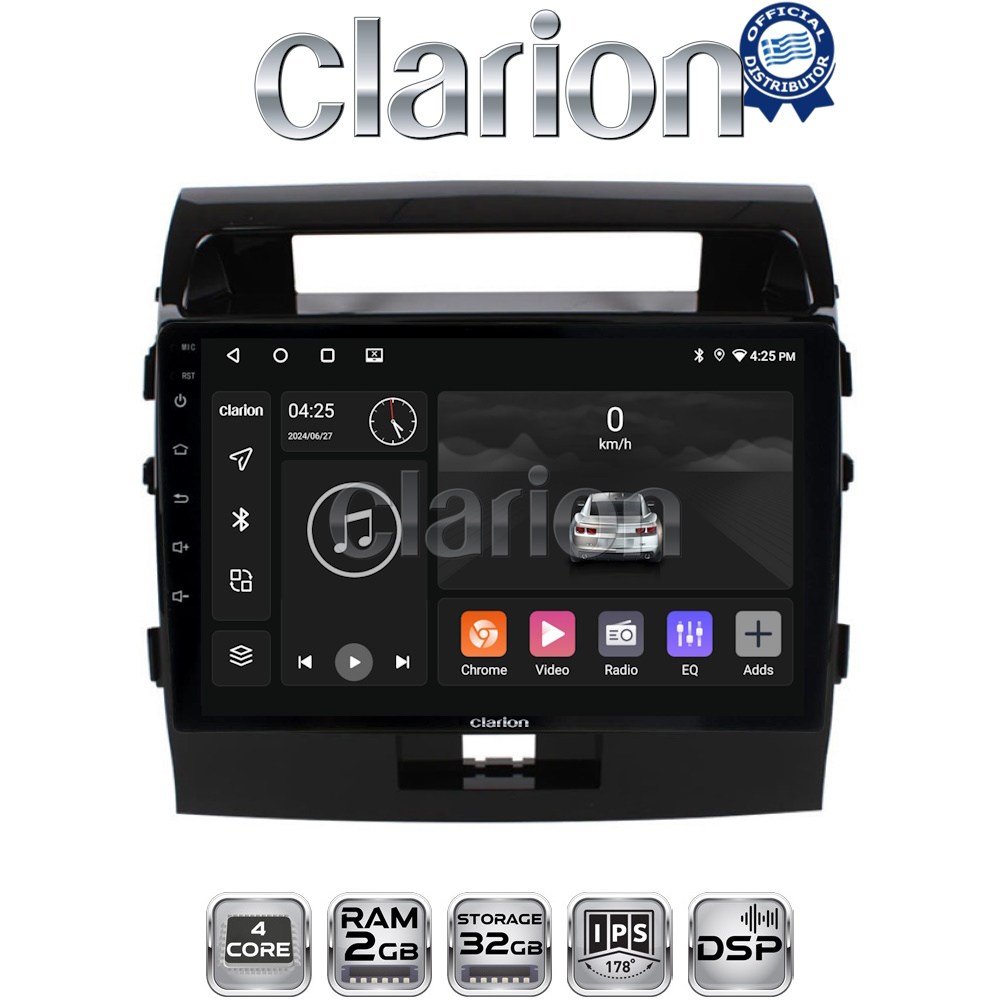 CLARION GL31383 Οθόνη OEM Multimedia Αυτοκινήτου για TOYOTA LANDCRUISER 2008>2015&nbsp;  (CarPlay/AndroidAuto/BT/GPS/WIFI/GPRS)