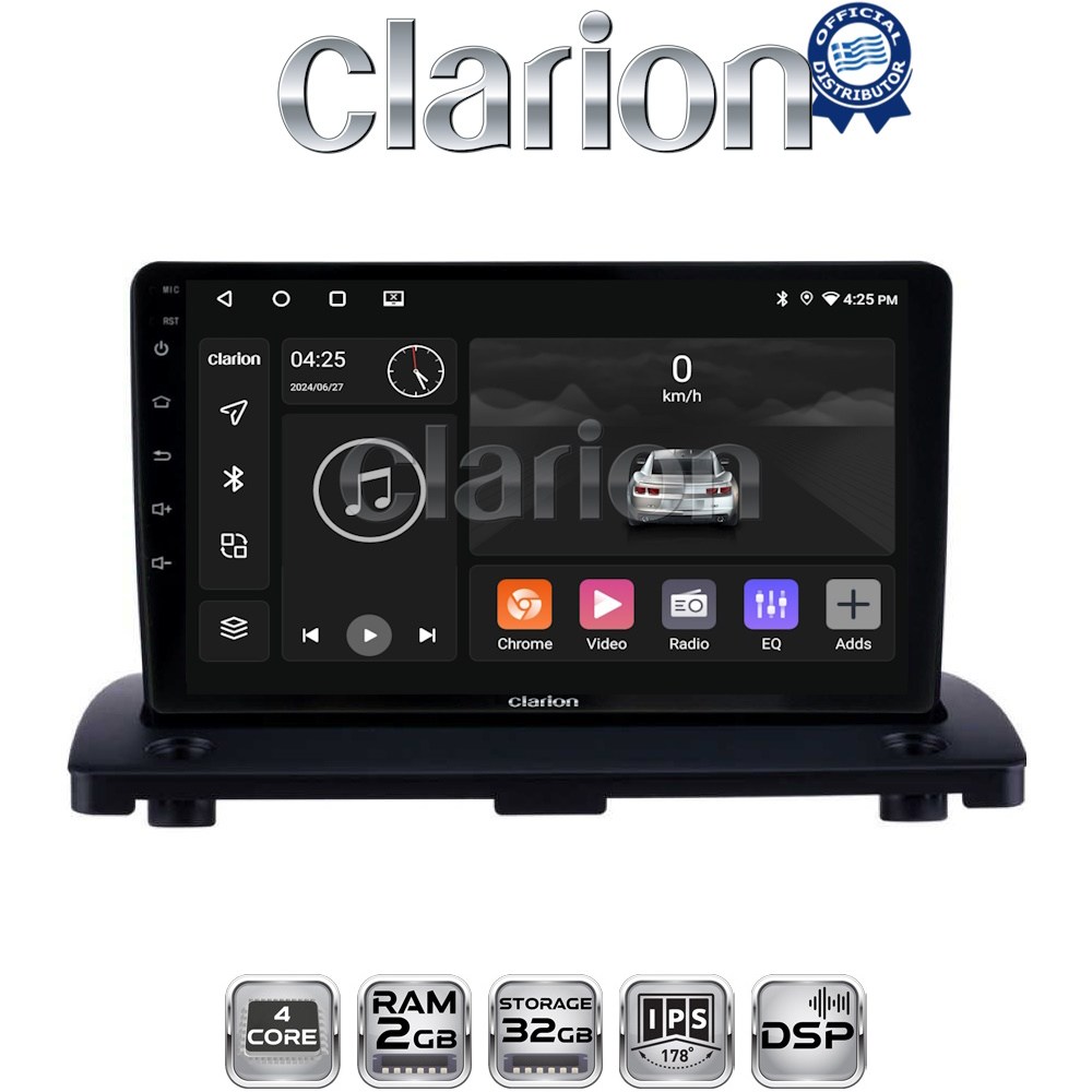CLARION GL31385 Οθόνη OEM Multimedia Αυτοκινήτου για VOLVO XC90 2002 > 2014 (CarPlay/AndroidAuto/BT/GPS/WIFI/GPRS)