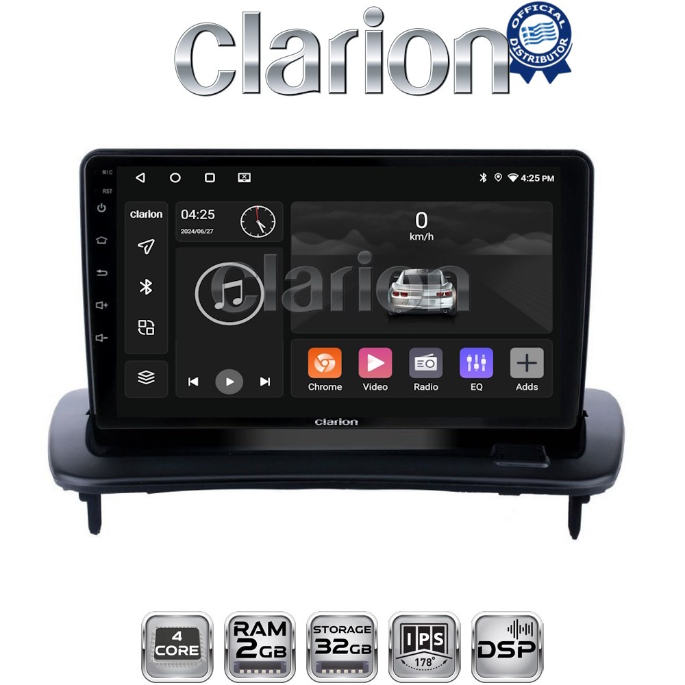 CLARION GL31387 Οθόνη OEM Multimedia Αυτοκινήτου για Volvo S40-C30-C70 (CarPlay/AndroidAuto/BT/GPS/WIFI/GPRS)