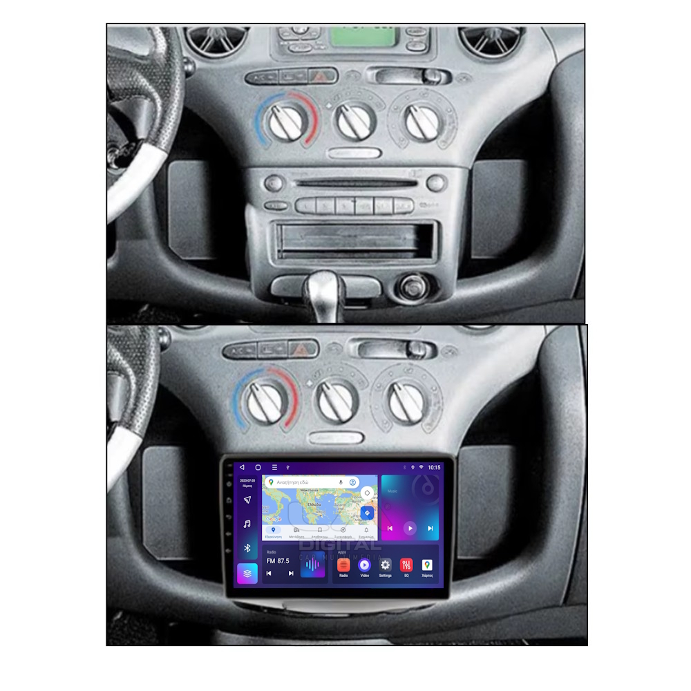 CLARION GL31402 Οθόνη OEM Multimedia Αυτοκινήτου για Toyota Yaris 1999 > 2004 (CarPlay/AndroidAuto/BT/GPS/WIFI/GPRS)