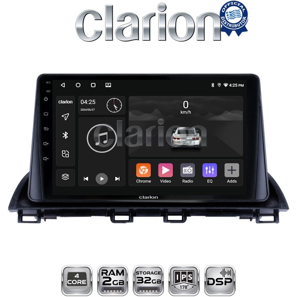 CLARION GL31441 Οθόνη OEM Multimedia Αυτοκινήτου για Mazda CX4 2014 > (CarPlay/AndroidAuto/BT/GPS/WIFI/GPRS)