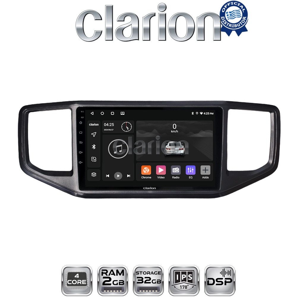 CLARION GL31486 Οθόνη OEM Multimedia Αυτοκινήτου για VW Amarok 2017 > 2021 (CarPlay/AndroidAuto/BT/GPS/WIFI/GPRS)