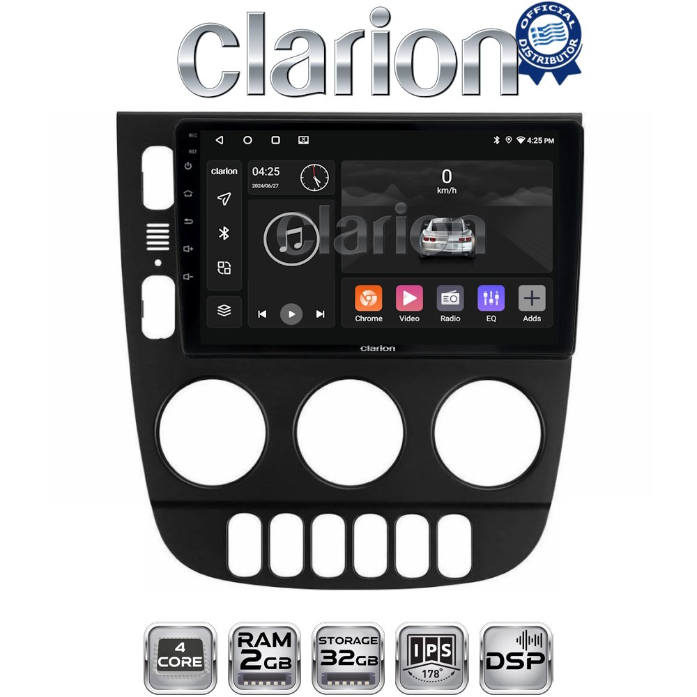 CLARION GL31505 Οθόνη OEM Multimedia Αυτοκινήτου για Mercedes ML 1998 > 2005 (CarPlay/AndroidAuto/BT/GPS/WIFI/GPRS)