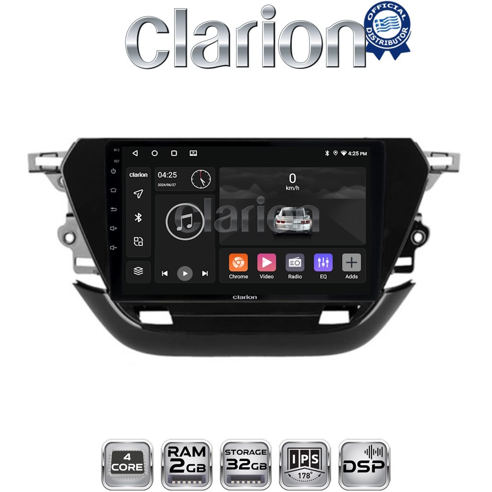 CLARION GL31523 Οθόνη OEM Multimedia Αυτοκινήτου για Opel Corsa F 2021 > (CarPlay/AndroidAuto/BT/GPS/WIFI/GPRS)