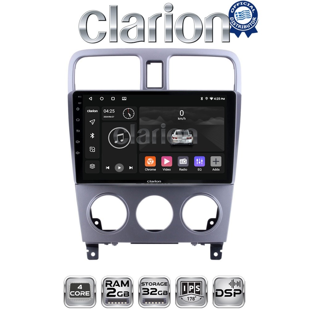 CLARION GL31526 Οθόνη OEM Multimedia Αυτοκινήτου για SUBARU FORESTER 2002>2007 (CarPlay/AndroidAuto/BT/GPS/WIFI/GPRS)